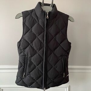 Tommy Hilfiger Black Diamond Quilted Puffer Vest Down Filled Extra Small